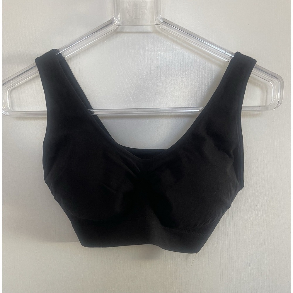 NEW Rhonda Shear Ahh Seamless Leisure Bra In Black Wireless Comfort Bra 2X - Picture 5 of 7